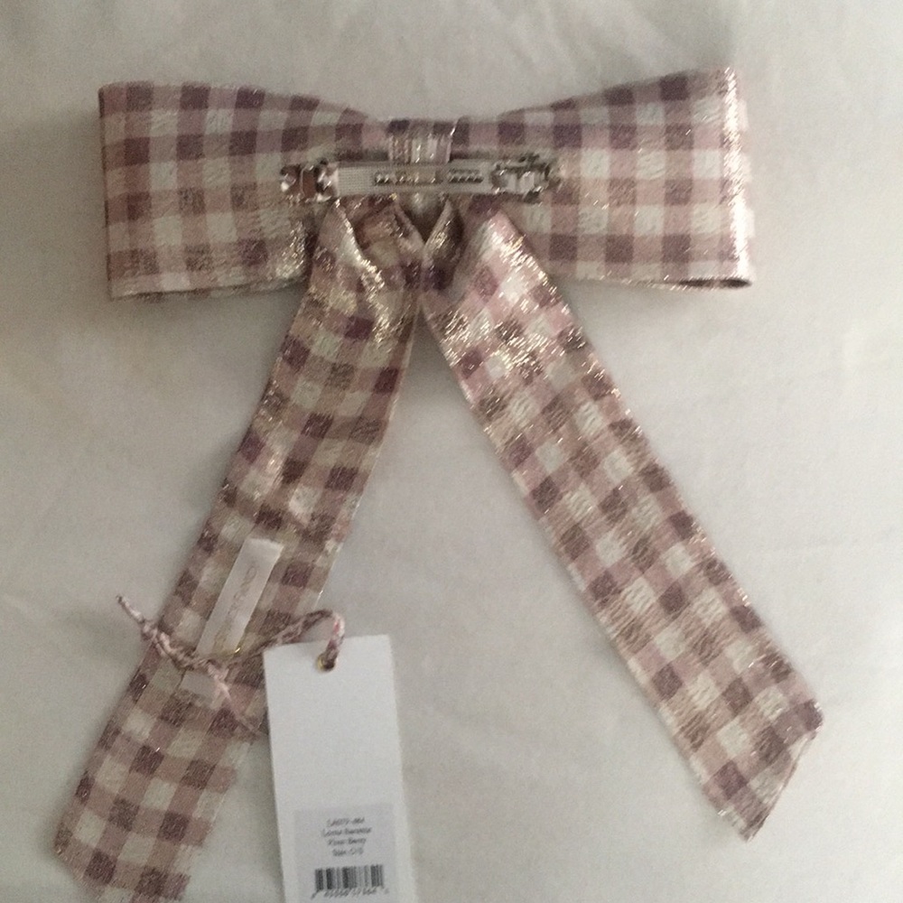 PRICE FIRM! LoveShackFancy BNWT Lorna Bow Barrette - Picture 7 of 8